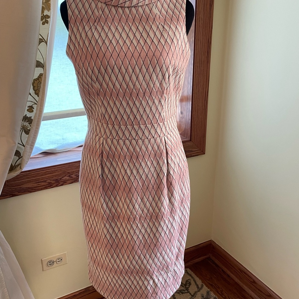 Boden Pink and White Martha Sheath